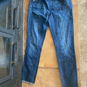 Girls gemstone Justice jeans size 12